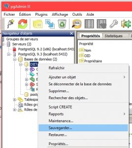 Backup-Restore de Odoo via PGAdmin