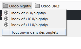 Odoo nightly url